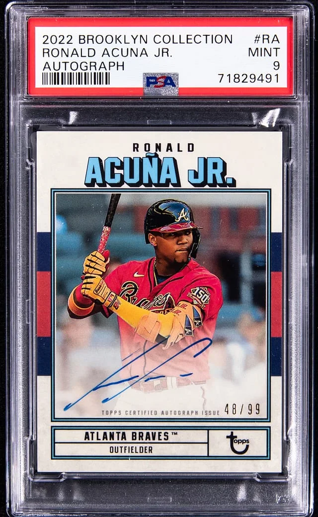 2022 Brooklyn Collection Autograph Ronald Acuna Jr #RA card image