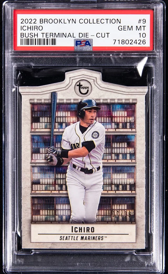 2022 Brooklyn Collection Bush Terminal Die-Cut Ichiro #9 card image
