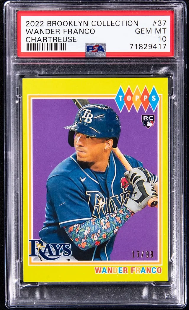 2022 Brooklyn Collection Chartreuse Wander Franco #37 card image
