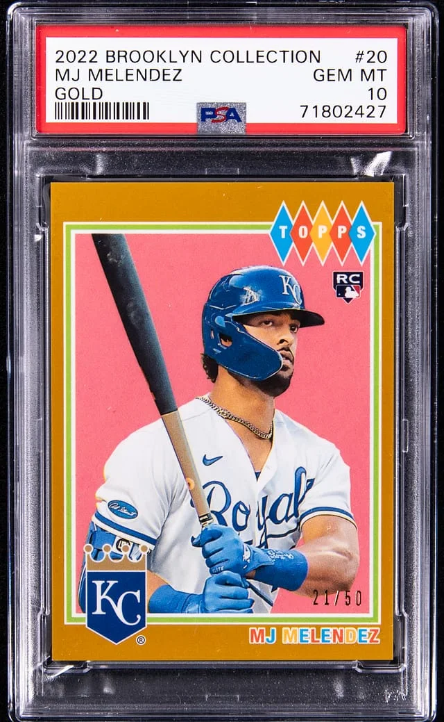 2022 Brooklyn Collection Gold MJ Melenez #20 card image