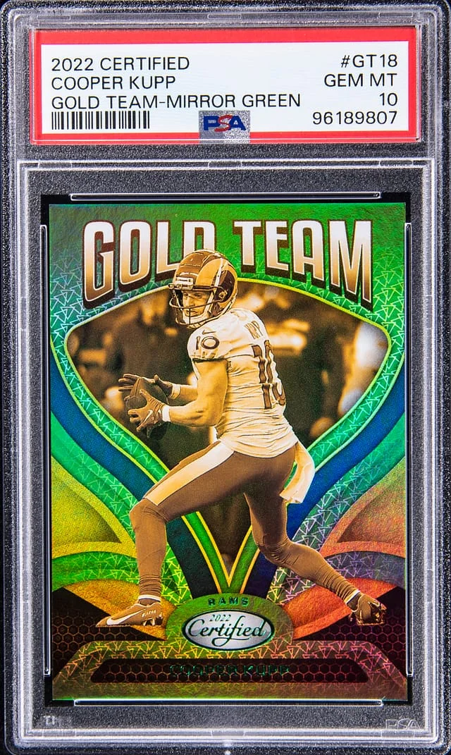 2022 Certified Cooper Kupp Gold Team-Mirror Green #GT18 card image