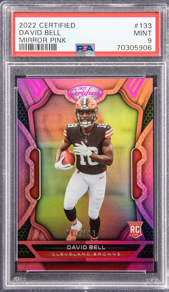2022 Certified David Bell Mirror Pink #133 card image
