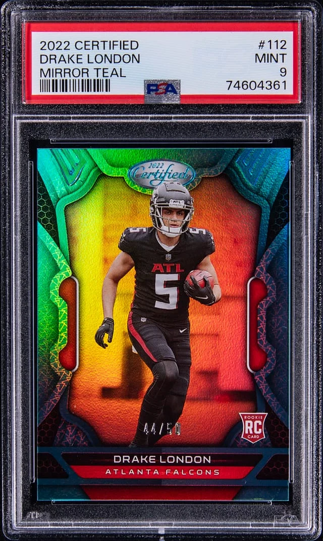 2022 Certified Drake London Mirror Teal #112 card image