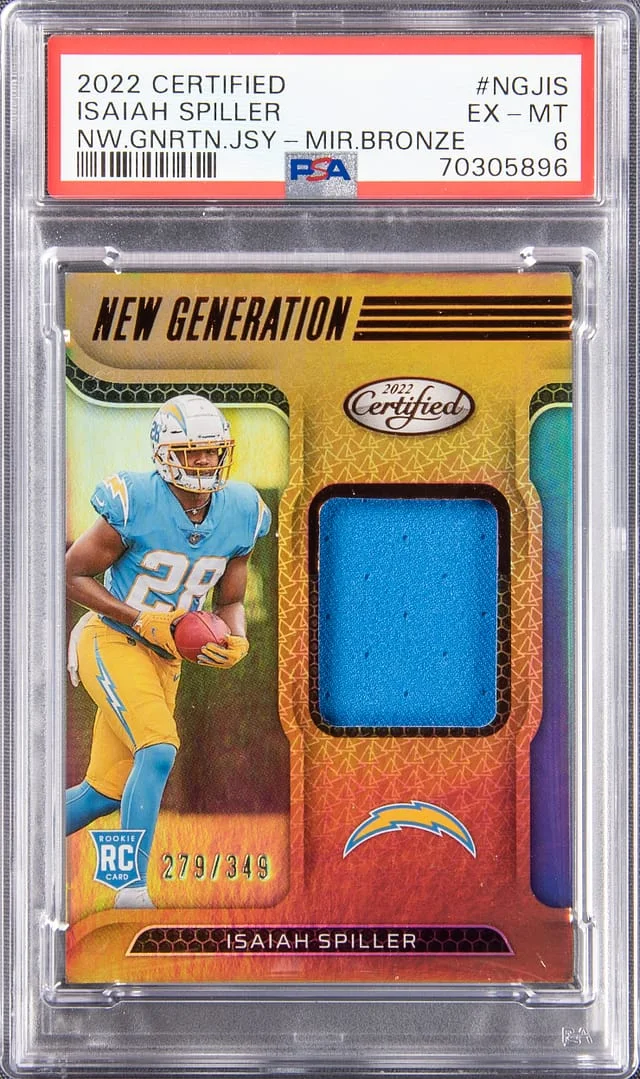 2022 Certified Isaiah Spiller New Generation - Mirror Bronze #BGJIS card image