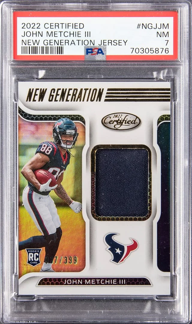 2022 Certified John Metchie New Generation Jersey #NGJJM card image