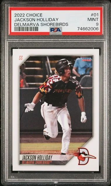 2022 Choice Delmarva Shorebirds Jackson Holliday #01 card image