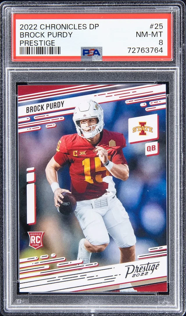 2022 Chronicles Brock Purdy Draft Picks Prestige #25 card image