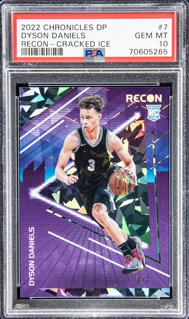 2022 Chronicles Dyson Daniels Recon - Cracked Ice #7 card image