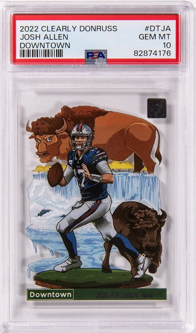 2022 Clearly Donruss Downtown Josh Allen #DT-JA card image
