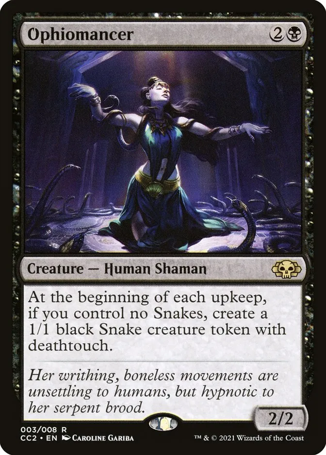 2022 Commander Collection: Black Ophiomancer rare #3 unlisted card image