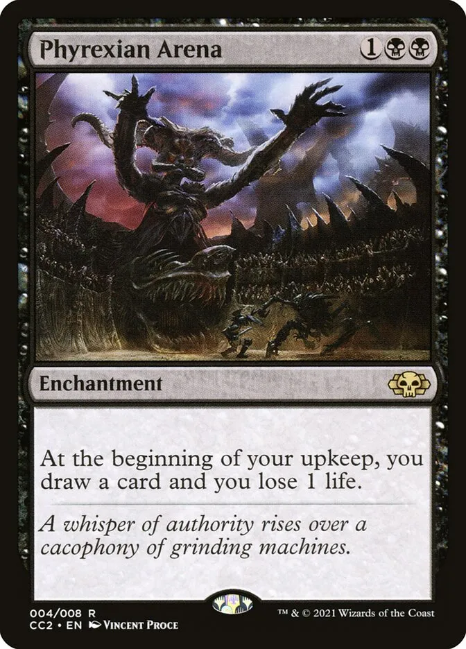2022 Commander Collection: Black Phyrexian Arena rare #4 unlisted card image