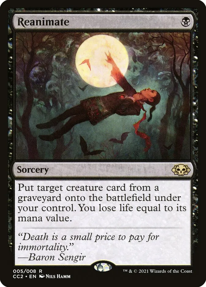 2022 Commander Collection: Black Reanimate rare #5 unlisted card image