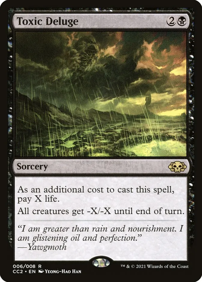 2022 Commander Collection: Black Toxic Deluge rare #6 unlisted card image