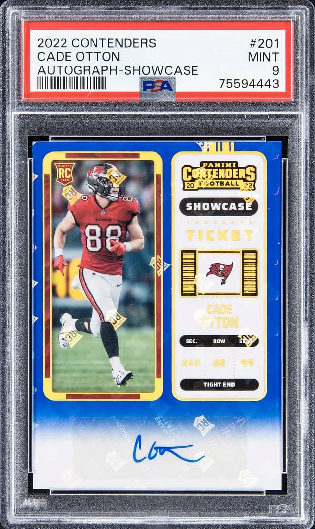 2022 Contenders Cade Otton Autograph - Showcase #201 card image