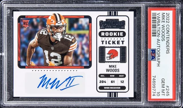 2022 Contenders Mike Woods Variation-Autograph #245 card image