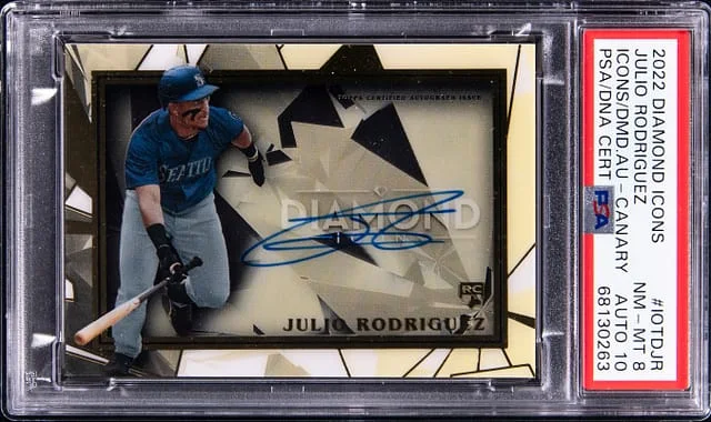 2022 Diamond Icons Icons Diamond Autograph - Canary Julio Rodriguez #IOTDJR card image