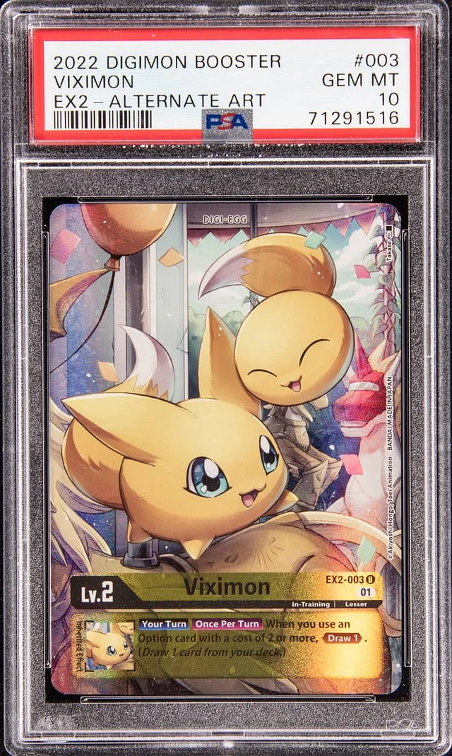 2022 Digimon Booster Alternate Art Viximon #EX2 card image