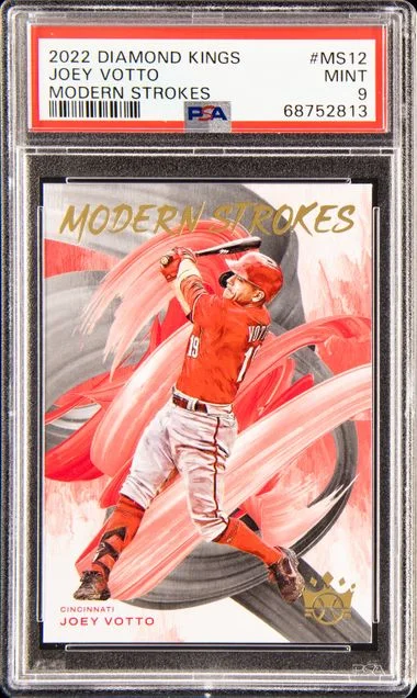 2022 Donruss Diamond Kings Joey Votto Modern Strokes #MS-12 card image