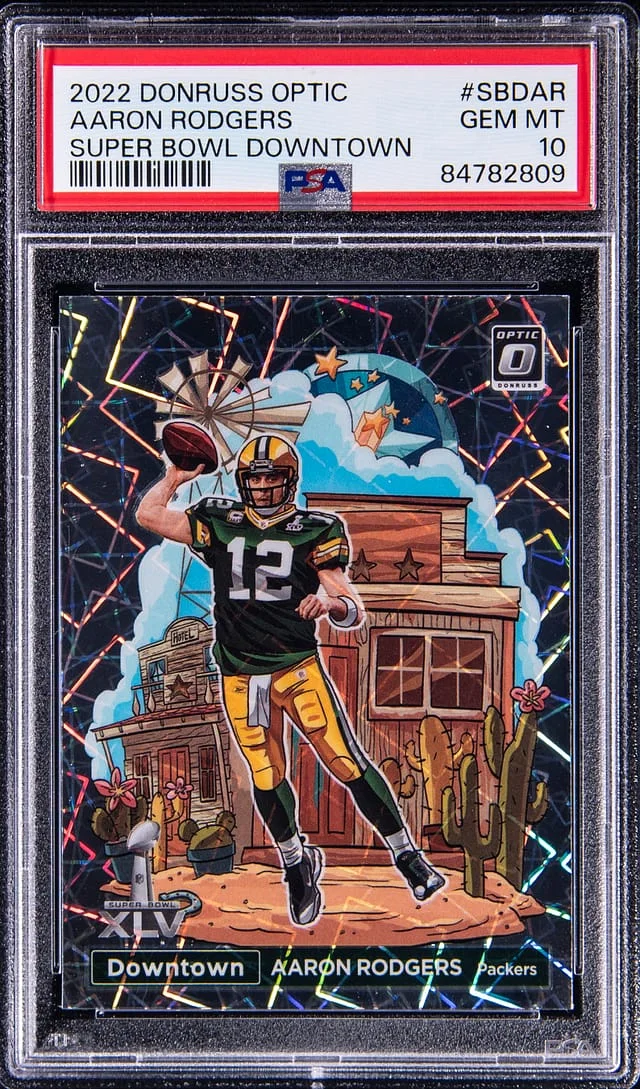 2022 Donruss Optic Aaron Rodgers Super Bowl Downtown #SBD-AR card image