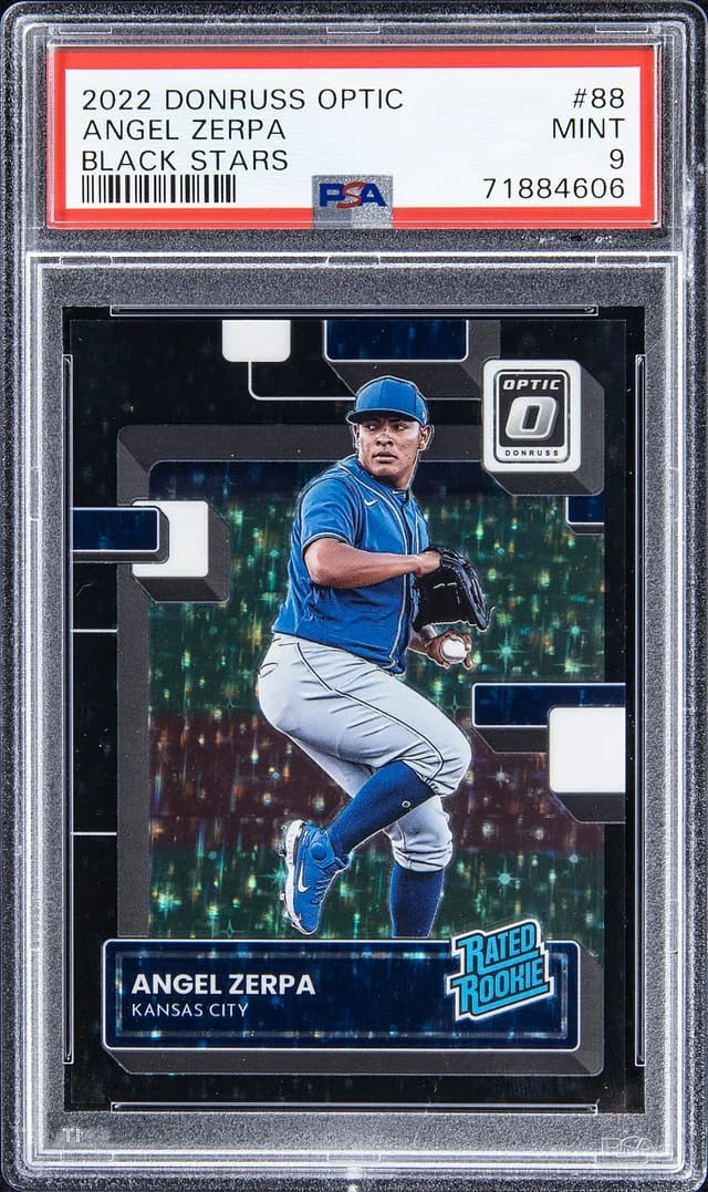 2022 Donruss Optic Angel Zerpa Black Stars #88 card image