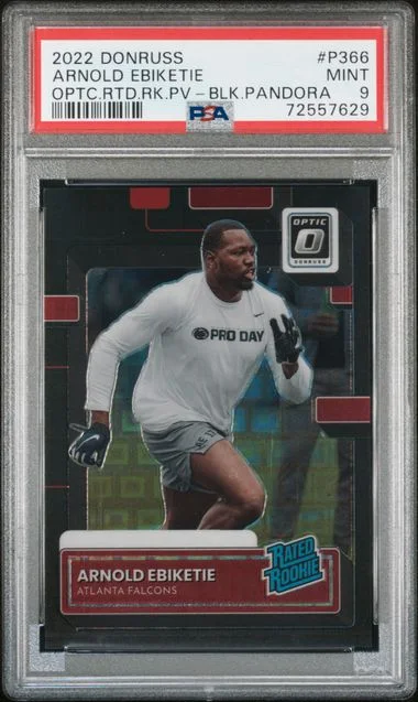 2022 Donruss Optic Arnold Ebiketie Rated Rookies Preview Black Pandora #P-366 card image