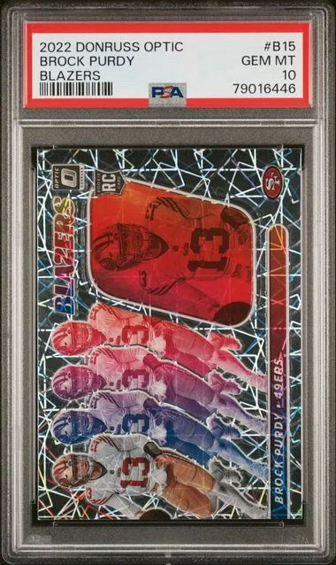 2022 Donruss Optic Brock Purdy Blazers #B15 card image