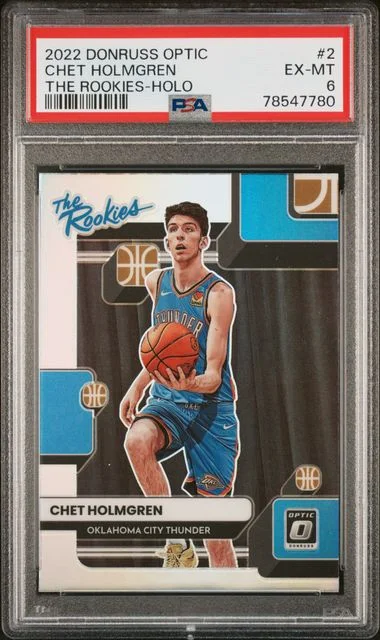 2022 Donruss Optic Chet Holmgren The Rookies Holo #2 card image