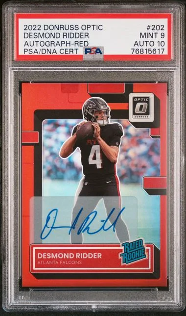 2022 Donruss Optic Desmond Ridder Autograph Red #202 card image