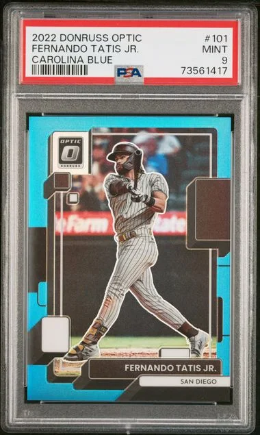 2022 Donruss Optic Fernando Tatis Jr. Carolina Blue #101 card image