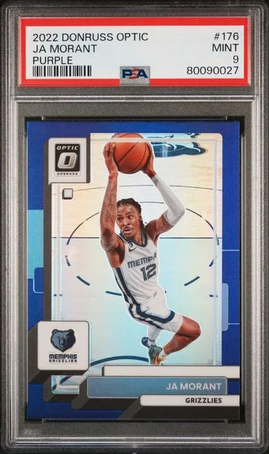 2022 Donruss Optic Ja Morant Purple #176 card image