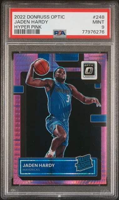 2022 Donruss Optic Jaden Hardy Hyper Pink #248 card image