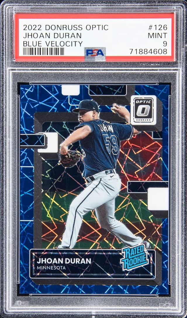 2022 Donruss Optic Johan Duran Rated Blue Velocity #126 card image