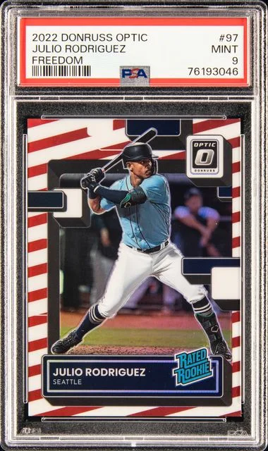 2022 Donruss Optic Julio Rodriguez Rated #97 card image
