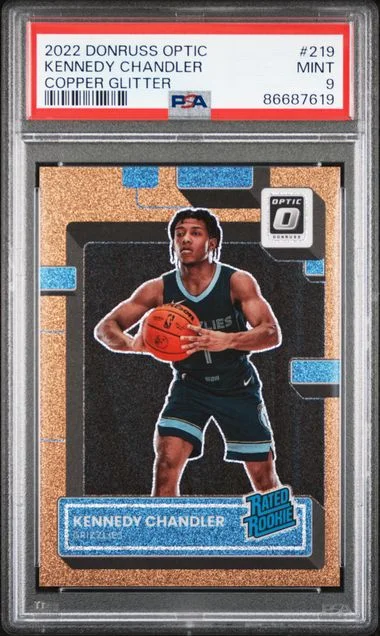 2022 Donruss Optic Kennedy Chandler Copper Glitter Rated #219 card image