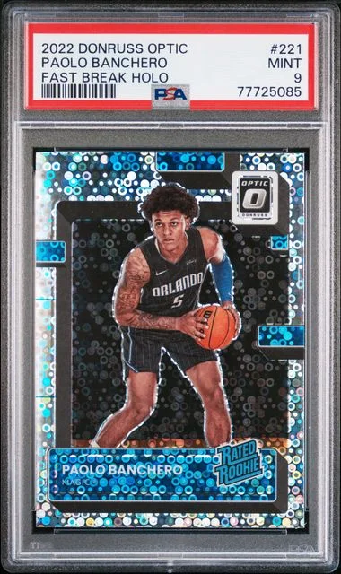 2022 Donruss Optic Paolo Banchero Fast Break Holo #221 card image