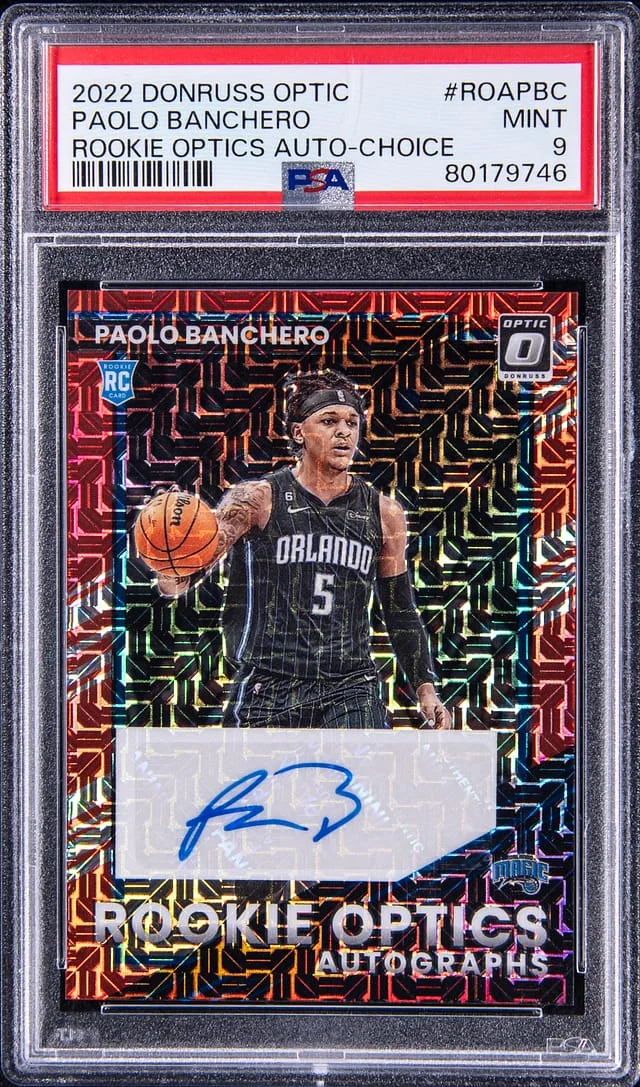 2022 Donruss Optic Paolo Banchero Optics Autograph Choice #ROAPBC card image