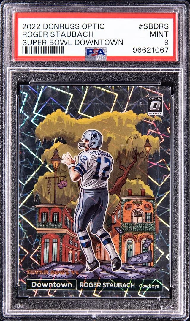 2022 Donruss Optic Roger Staubach Super Bowl Downtown #SBD-RS card image