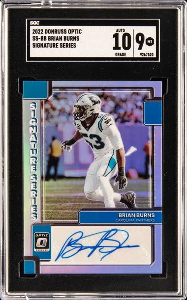 2022 Donruss Optic Signature Series Ss-Bb Brian Burns #no-number card image