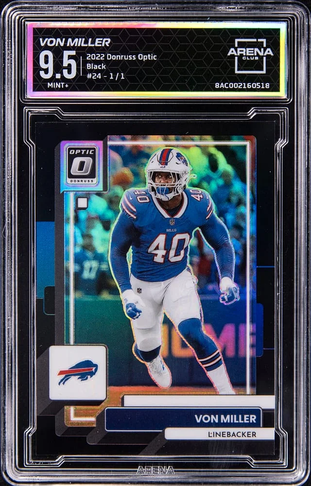 2022 Donruss Optic Von Miller - AC MINT+ 9.5 Black #24 card image