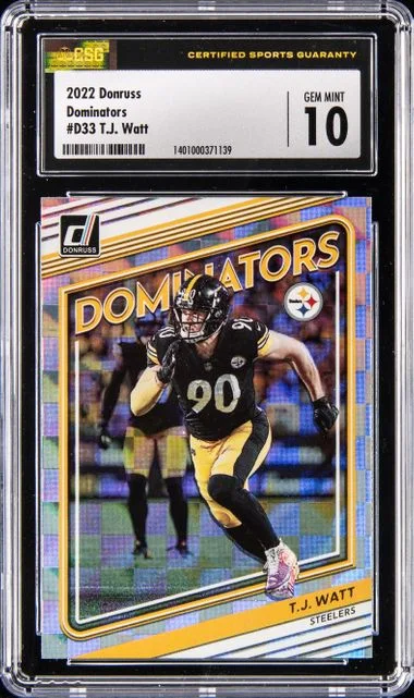 2022 Donruss T.J. Watt Dominators #D33 card image
