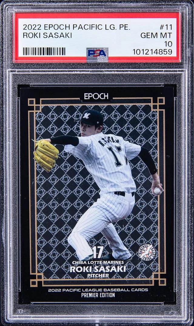 2022 Epoch Pacific League Premier Edition Roki Sasaki #11 card image