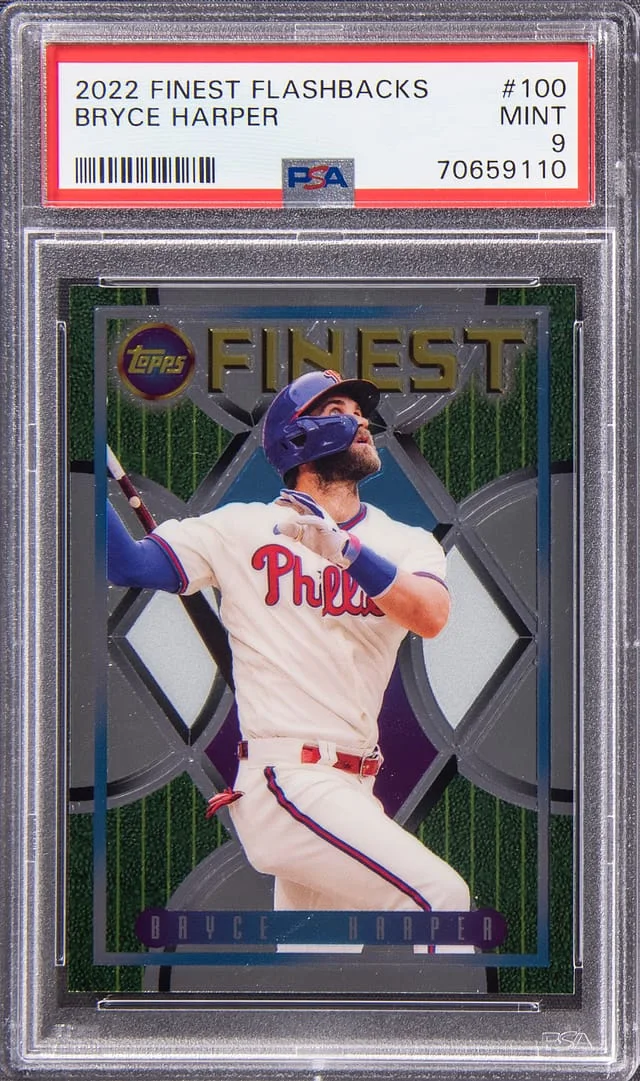 2022 Finest Bryce Harper Flashbacks #100 card image