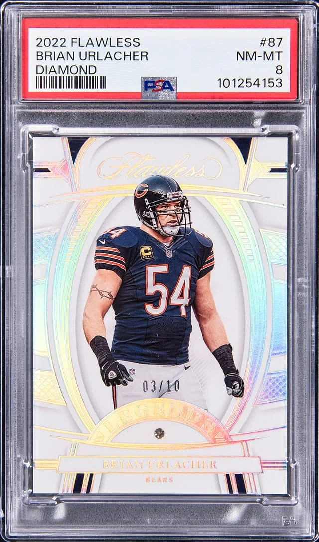 2022 Flawless Brian Urlacher Diamond #87 card image