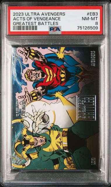 2022 Fleer Ultra Avengers Acts Of Vengeance Greatest Battles #EB-3 card image