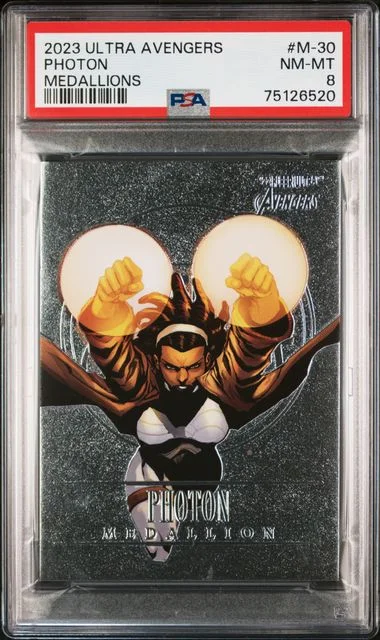 2022 Fleer Ultra Avengers Photon Medallions #M-30 card image
