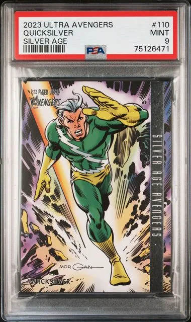 2022 Fleer Ultra Avengers Quicksilver Silver Age #110 card image