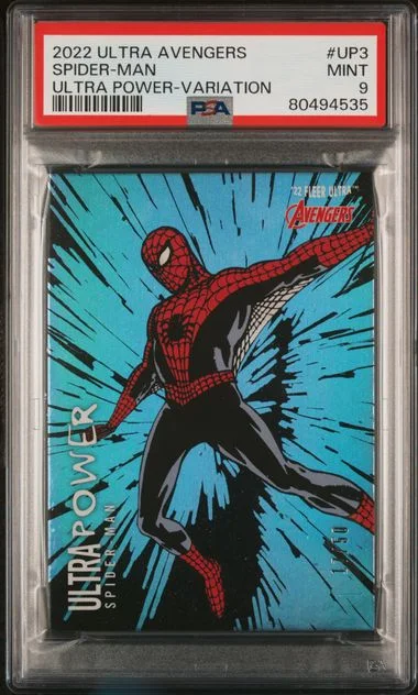 2022 Fleer Ultra Avengers Spider-Man Ultra Power Variation #UP3 card image