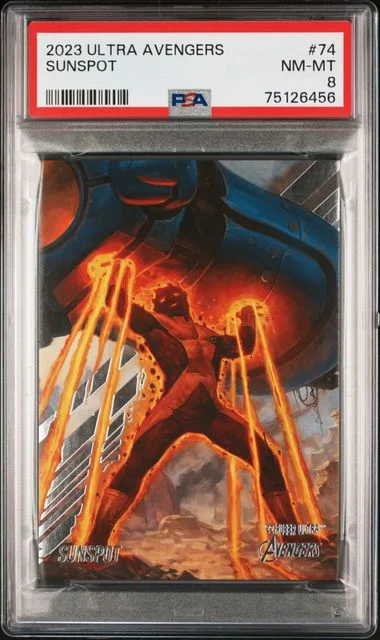 2022 Fleer Ultra Avengers Sunspot #74 card image