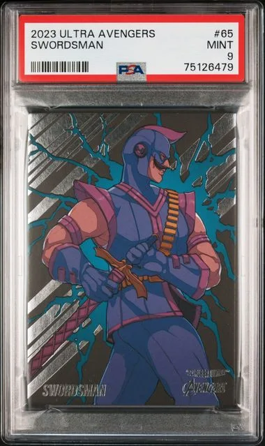 2022 Fleer Ultra Avengers Swordsman #65 card image