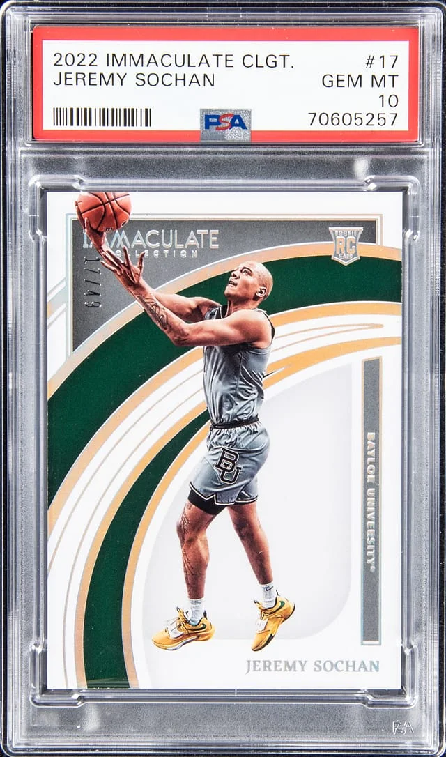 2022 Immaculate Jeremy Sochan #17 card image